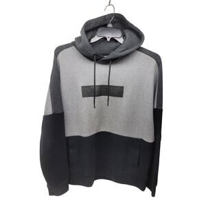 American Eagle Y2K Colorblock Hoodie Sweatshirt Gray/Black Men’s XL 🔥